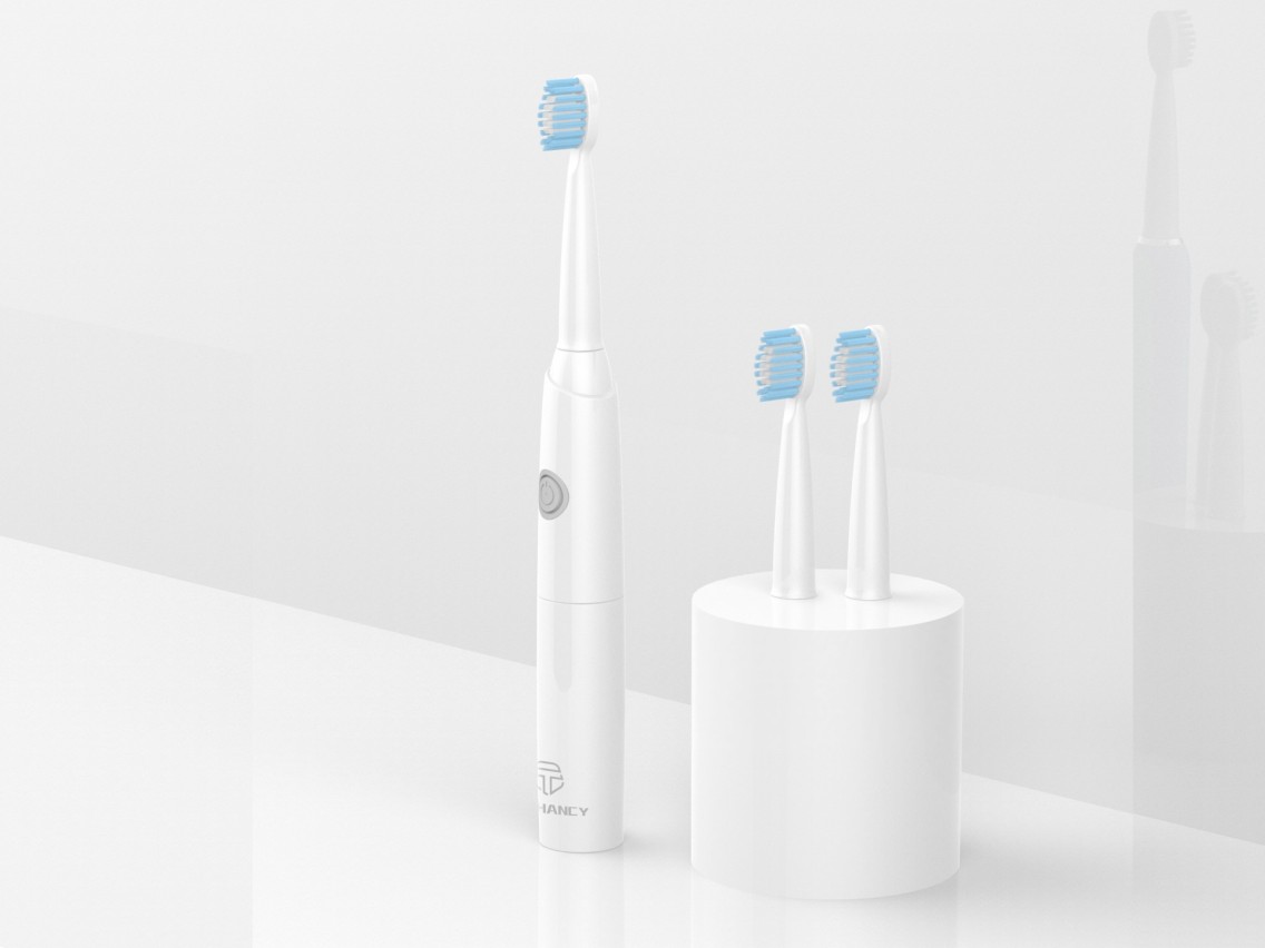 Techancy Escova De Dentes Eléctrica Branca KH6200, Limpa Dentes Com Vibração, Cabeça De Escova Subst