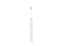 Techancy KH6203 White Electric Toothbrush, IPX7 Waterproof, Replaceable Brush Head, Rechargeable Bat