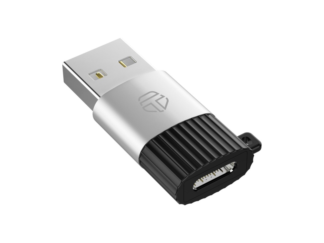 Adaptador OTG Techancy KK2101, USB a tipo C, compatible con carga y transferencia de datos, compacto