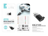 Techancy OTG Adapter KK2105, Lightning to Type-C, Supports Charging and Data Transfer, Compact and P Techancy OTG Adapter KK2105, Lightning to Type-C, Supports Charging and Data Transfer, Compact and P