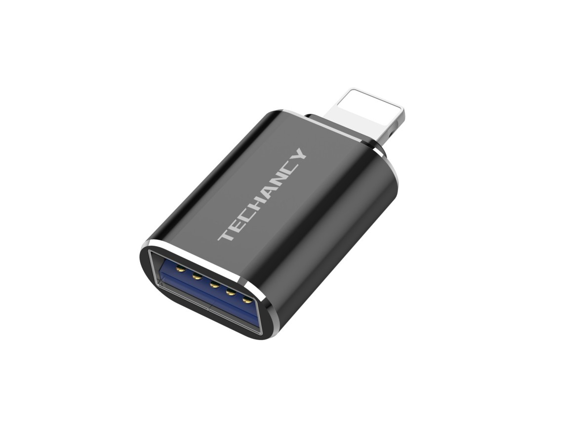 Techancy Black USB 3.0 OTG Adapter KK2109, Supports USB Flash Drive Read/Write, Keyboard and Mouse C