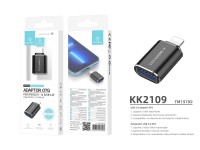Techancy Black USB 3.0 OTG Adapter KK2109, Supports USB Flash Drive Read/Write, Keyboard and Mouse C