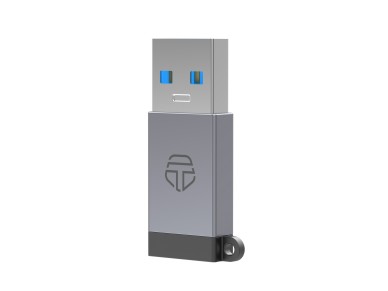 Techancy Adaptador USB-A para USB-C OTG KK2110 , liga de alum�nio, suporte transfer�ncia de dados, c