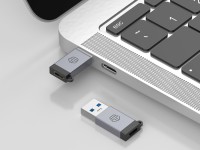 Techancy Adaptador USB-A para USB-C OTG KK2110 , liga de alumínio, suporte transferência de dados, c Techancy Adaptador USB-A para USB-C OTG KK2110 , liga de alumínio, suporte transferência de dados, c