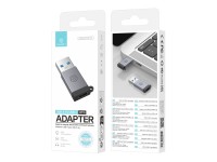 Techancy Adaptador USB-A para USB-C OTG KK2110 , liga de alumínio, suporte transferência de dados, c Techancy Adaptador USB-A para USB-C OTG KK2110 , liga de alumínio, suporte transferência de dados, c