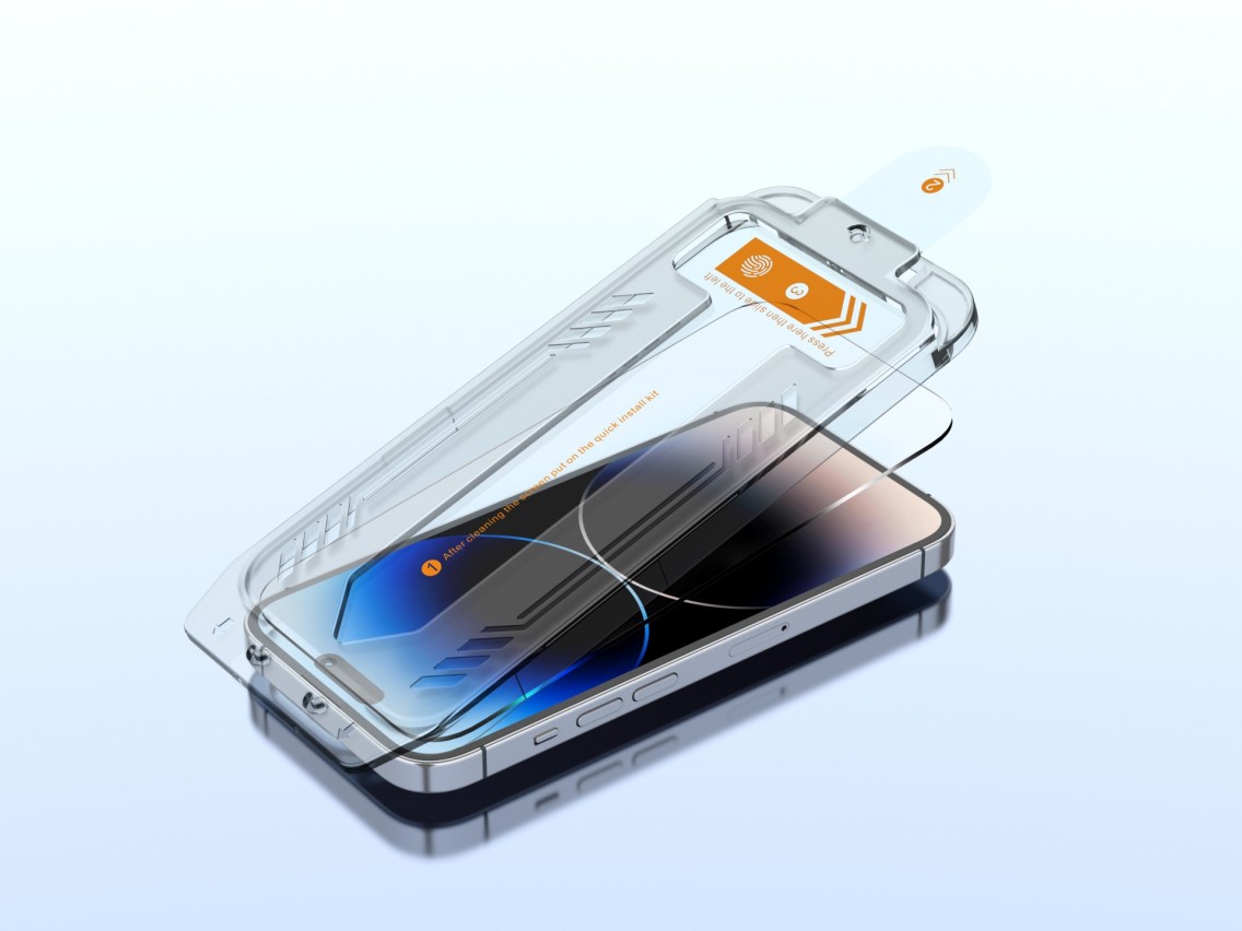 Protector de pantalla de vidrio templado Techancy KS2202, compatible con iPhone 16 Plus, incluye caj