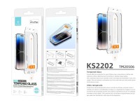 Protector de pantalla de vidrio templado Techancy KS2202, compatible con iPhone 16 Plus, incluye caj Protector de pantalla de vidrio templado Techancy KS2202, compatible con iPhone 16 Plus, incluye caj