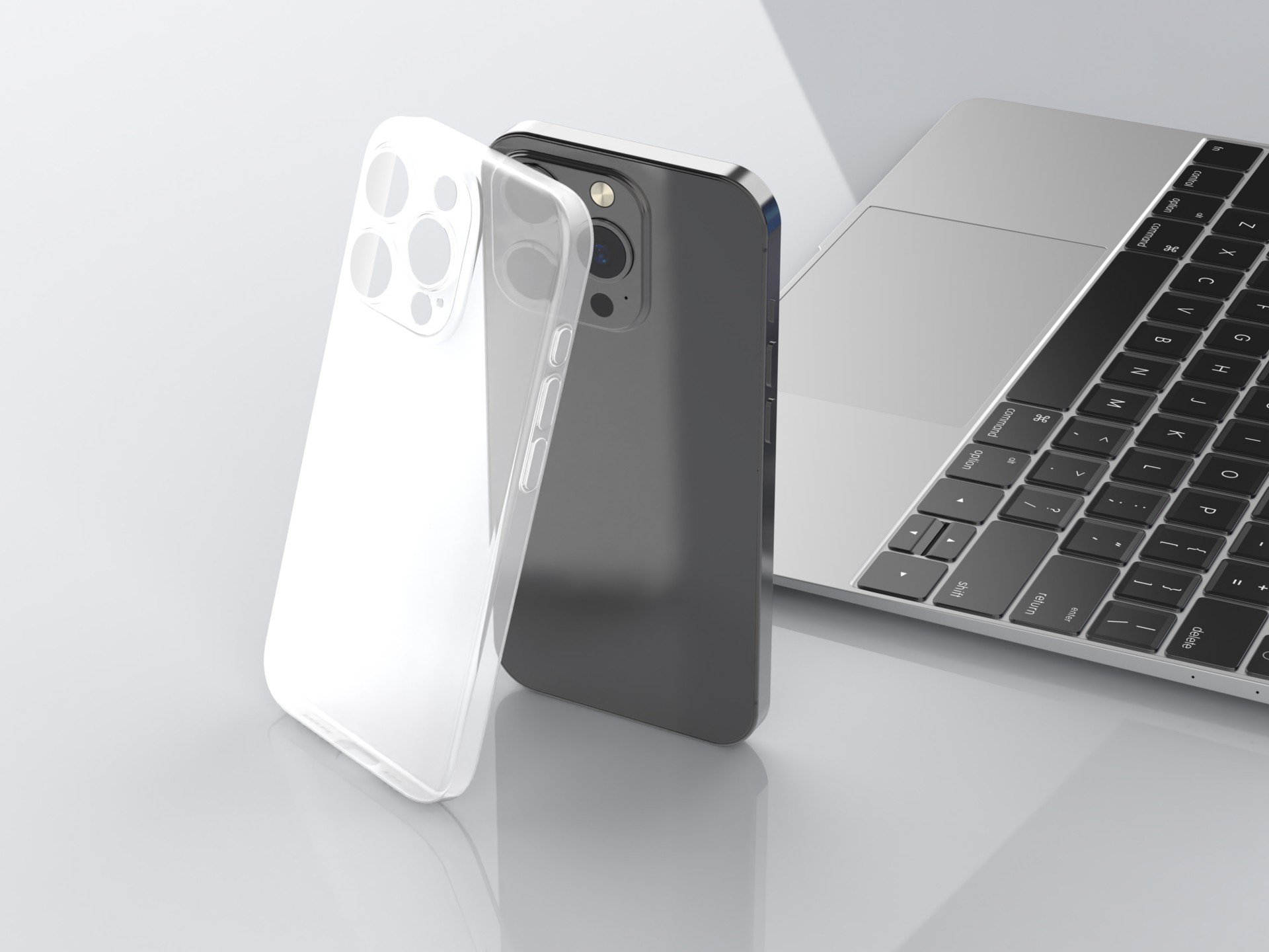 Techancy Ultra-thin Transparent Color Cell Phone Case KX5605, Compatible with Iphone 15 Pro Max Cell