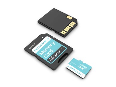 Techancy Cart�o De Mem�ria Micro Sd De Alta Velocidade LC1901,32GB Com Adaptador, Compat�vel Com Tel