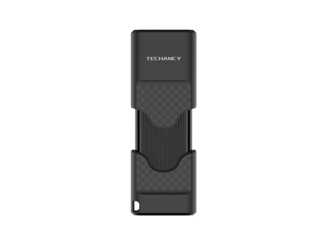 Techancy USB Flash Drive 64GB Preto LB2901, Usb 2.0, Compatível com PC/Mobile/Mac, Armazenamento seg
