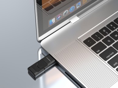 Techancy USB Flash Drive 128GB Black LB2901, USB 2.0, Compatible with PC/Mobile/Mac, Secure File Sto