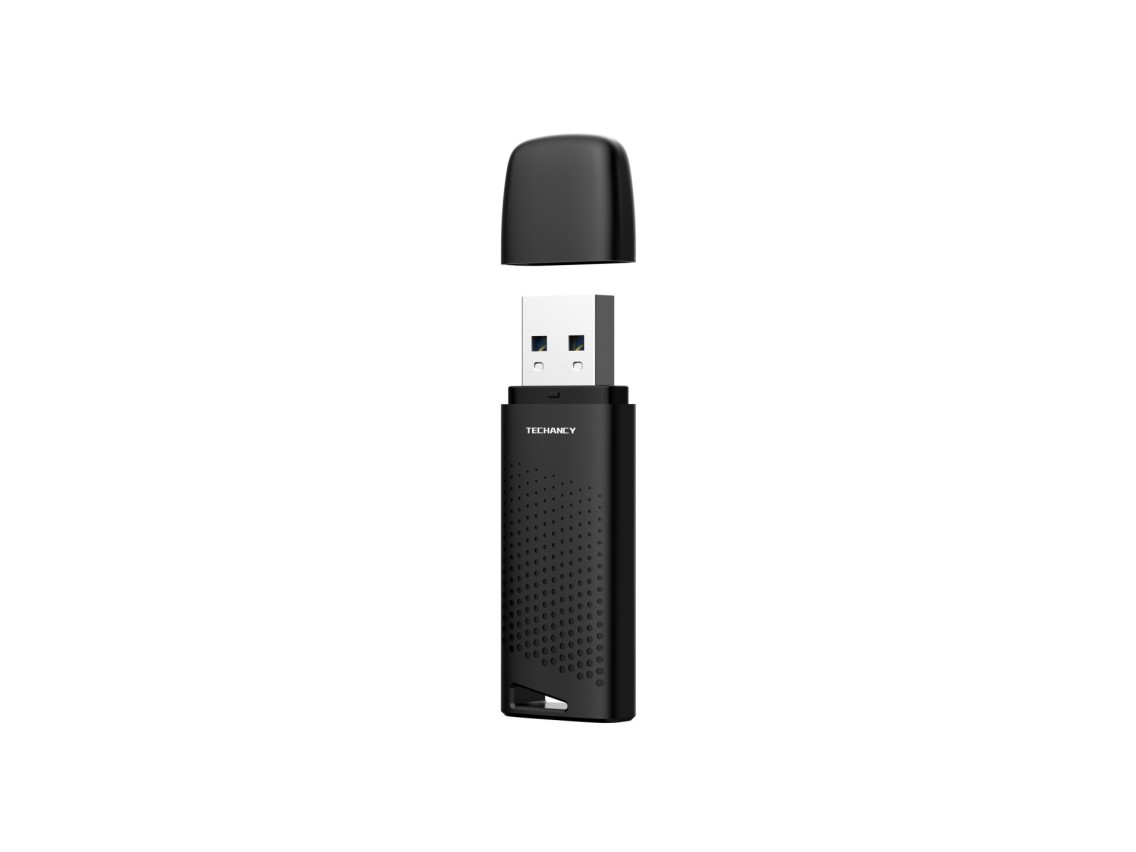 Techancy USB Flash Drive 8GB Black LB2903, USB 2.0, Compatible with PC/Mobile/Mac, Secure File Stora