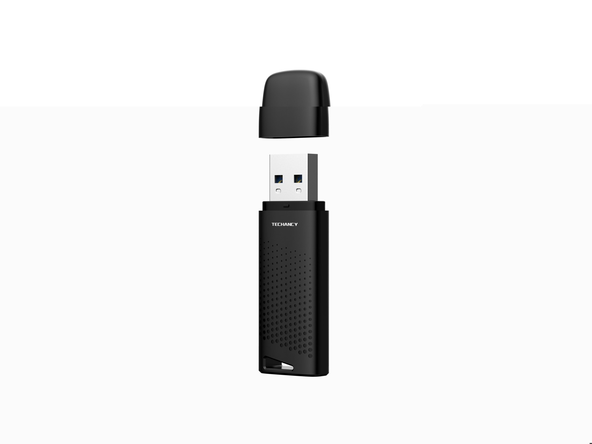 Techancy USB Flash Drive 128GB Preto LB2903, Usb 2.0, Compatível com PC/Mobile/Mac, Armazenamento se