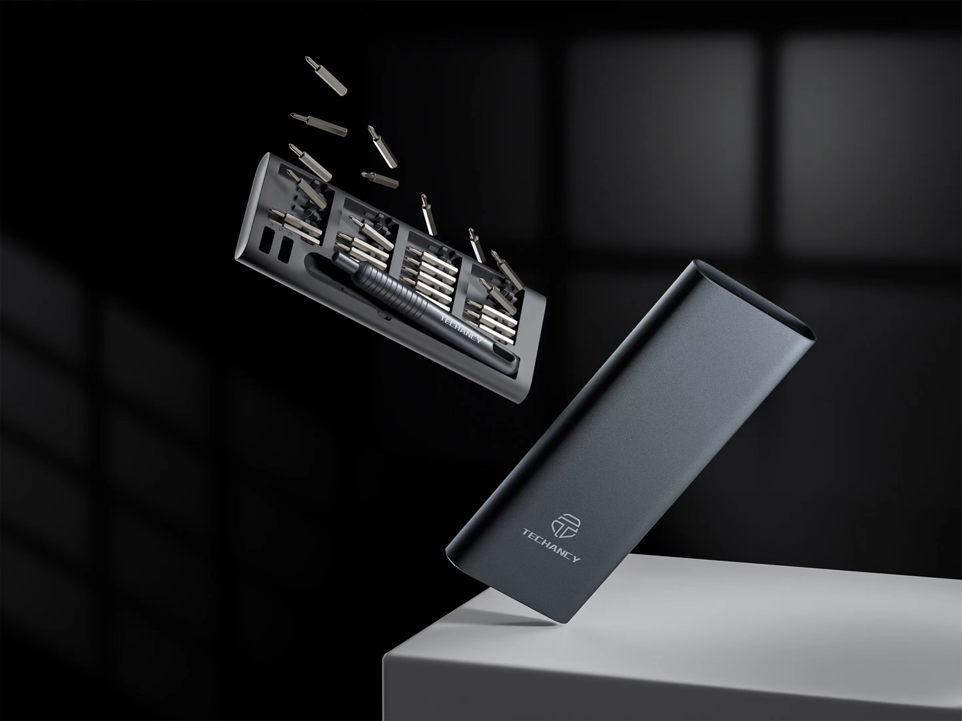 Techancy Conjunto De Chaves De Fendas De Precisão 51em1 MA0049, Aço S2, Cabo Em Liga De Alumínio, Ch