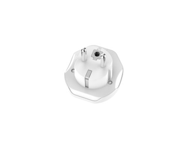 Adaptador de viaje Techancy MB2500 blanco, 2500 W (máx.), enchufe de la UE a global para viajes