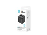 Techancy Adaptador Universal Viagem MB2502 Conversor Tomada Mundial 2500W 10A Compatibilidade UK EU 
