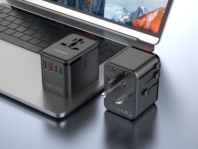 Techancy Adaptador Universal Viagem MB2503 Conversor Tomada Mundial GaN 25W 2500W 10A Compatibilidad