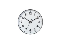 Techancy Rel�gio De Parede Branco ME2620, 20 Cm De Di�metro, Gravado Em 3d, Rel�gio Silencioso Para 