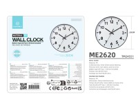 Techancy Relógio De Parede Branco ME2620, 20 Cm De Diâmetro, Gravado Em 3d, Relógio Silencioso Para Techancy Relógio De Parede Branco ME2620, 20 Cm De Diâmetro, Gravado Em 3d, Relógio Silencioso Para