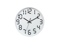 Reloj de pared Techancy ME2621, 25 cm de diámetro, grabado 3d, reloj silencioso para hogar, ofi