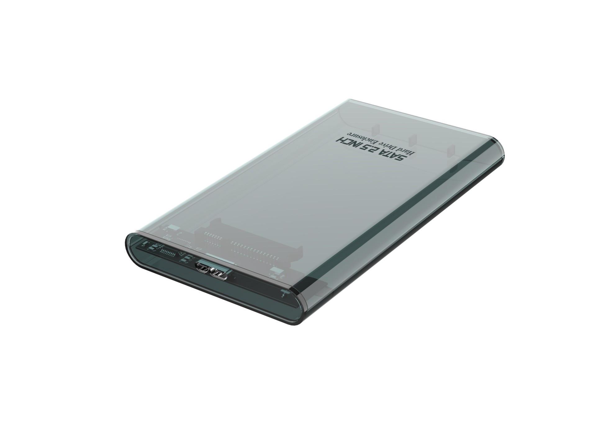 Techancy 2.5" SATA External HDD/SSD Enclosure Black MF1300, with Hi-Speed USB3.0, Portable