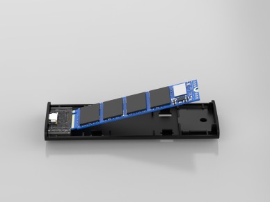 Techancy High-Speed Portable M.2 NVMe SSD Enclosure MF1301 Gray, 10Gbps with USB-C, Compatible and E