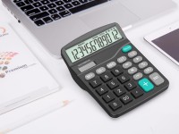 Techancy Calculadora de Mesa MK1167 12 Dígitos Dupla Energia Função GT/MU ABS TM25002 Preto Techancy Calculadora de Mesa MK1167 12 Dígitos Dupla Energia Função GT/MU ABS TM25002 Preto