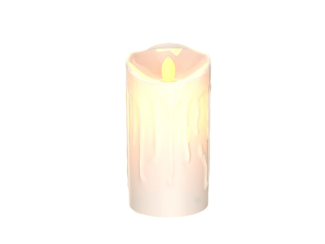 Techancy Vela LED ML1051 Sem Chama Pilar Realista Chama Tremeluzente Decoracao Natal Casamento Festa