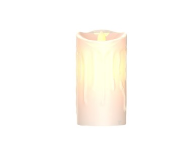Vela LED Techancy ML1051 sin llama, realista, con forma de pilar y llama parpadeante, ideal para dec