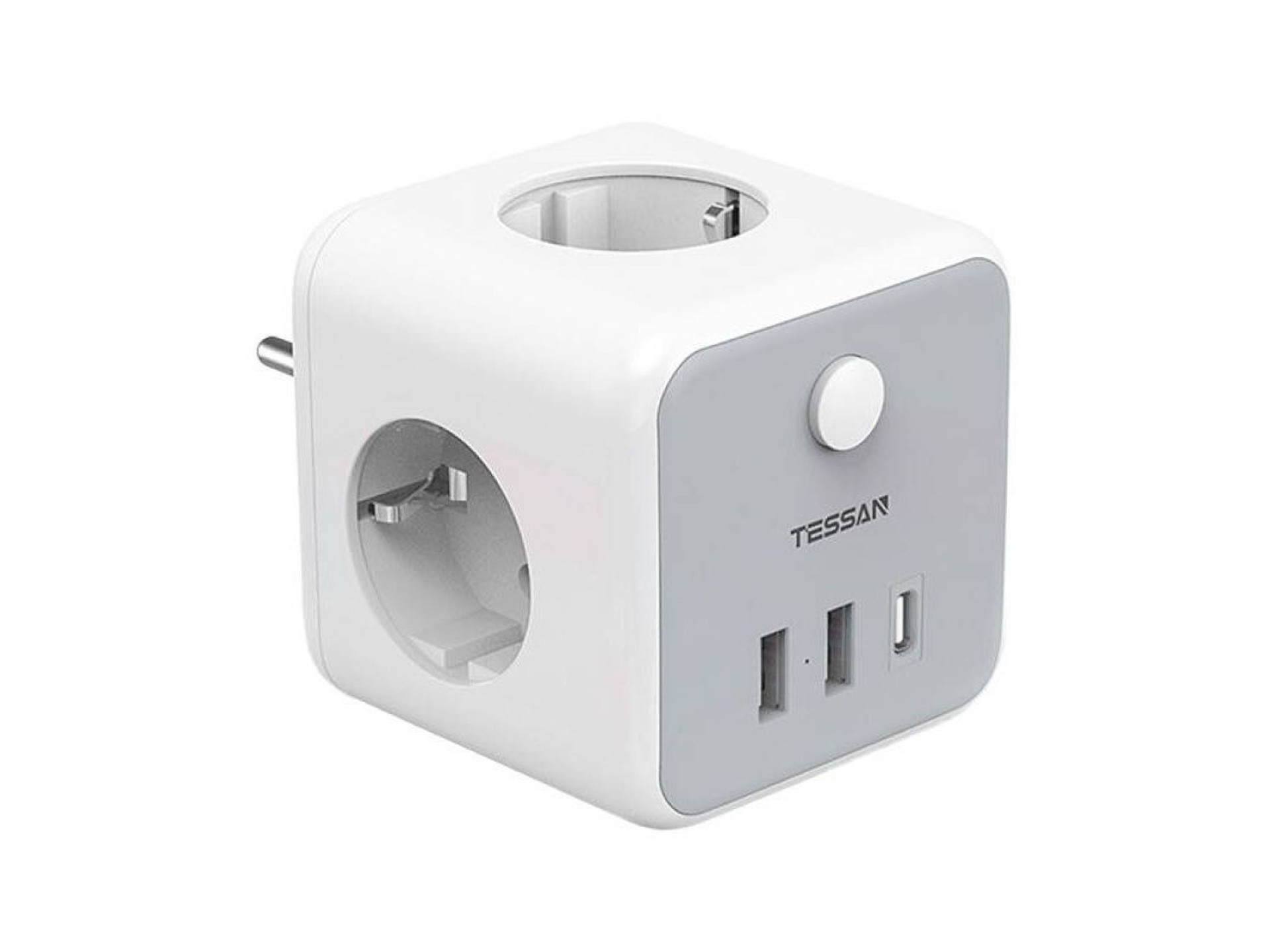 Tomada de parede Tessan TS-301-DE-C