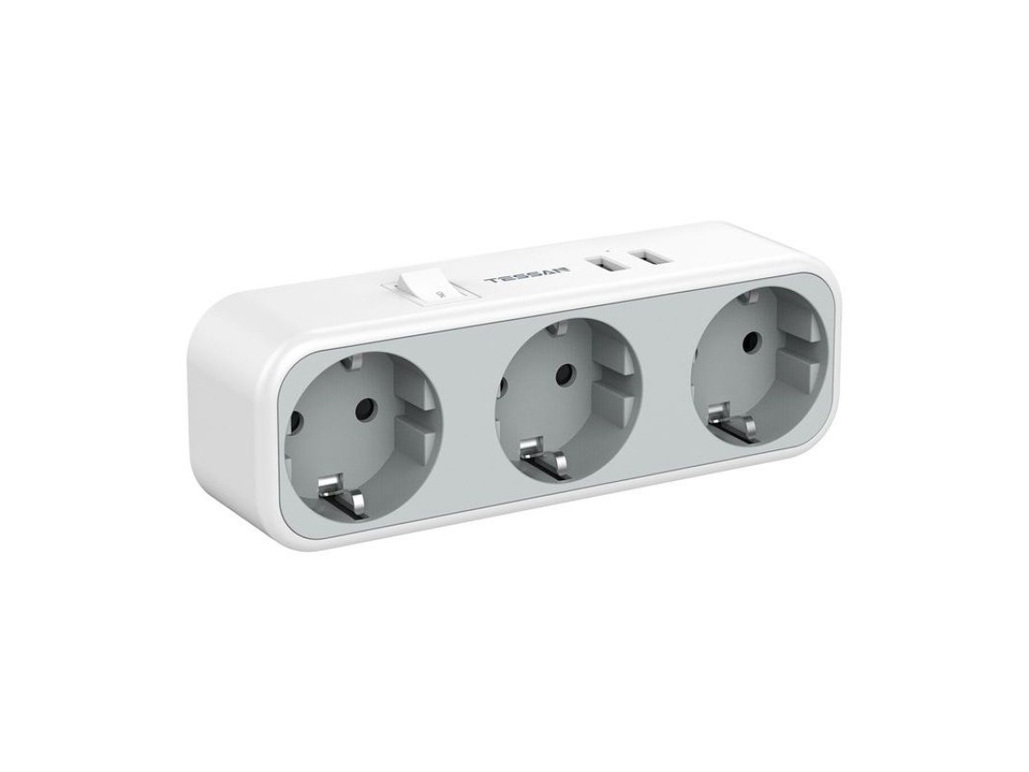 Toma de pared Tessan TS-322 (blanco)