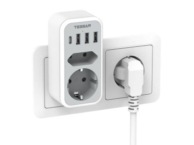 Tomada de parede Tessan TS-328-DE