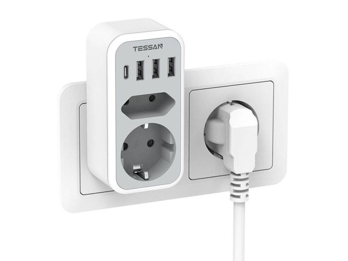 Tomada de parede Tessan TS-328-DE
