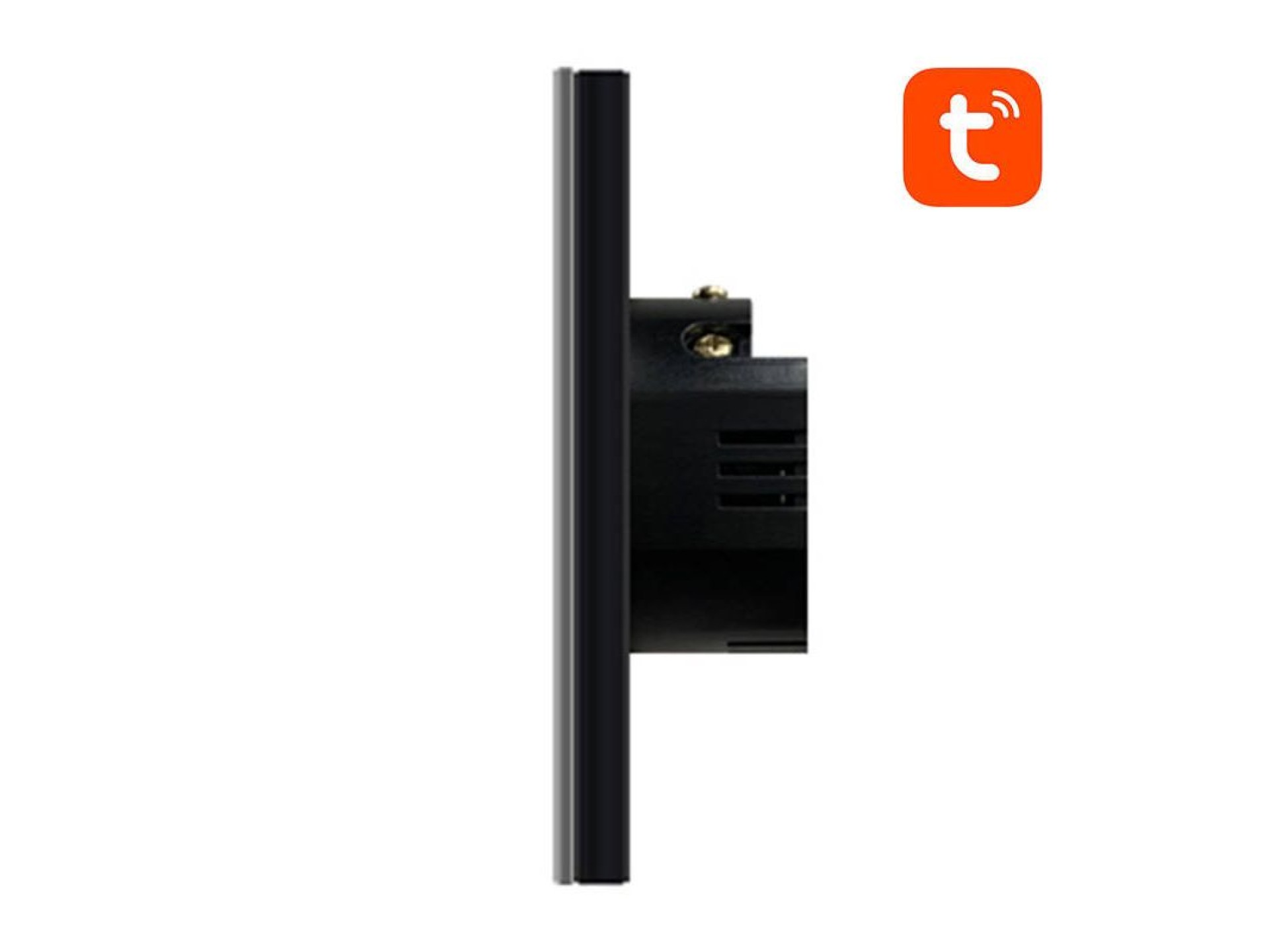 Interruptor de luz inteligente WiFi Avatto TS02-EU-B1 1 via TUYA (preto)
