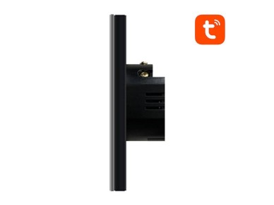 Interruptor de luz inteligente WiFi Avatto TS02-EU-B2 de 2 vias (preto)