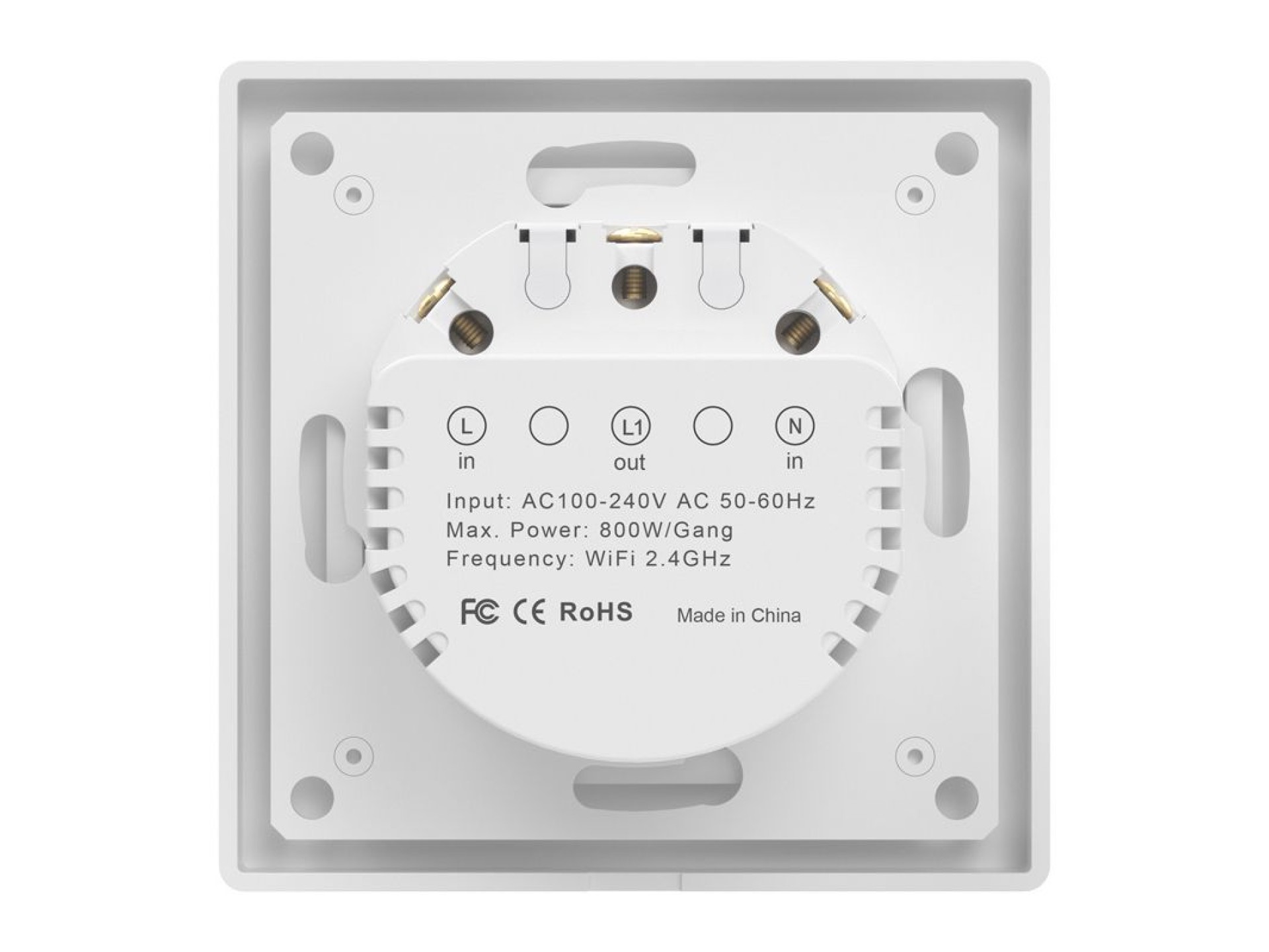 Interruptor de luz táctil WiFi Avatto TS20-EU-W1