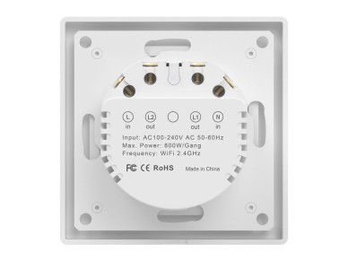 Interruptor de luz táctil WiFi Avatto TS20-EU-W2 Interruptor de luz táctil WiFi Avatto TS20-EU-W2