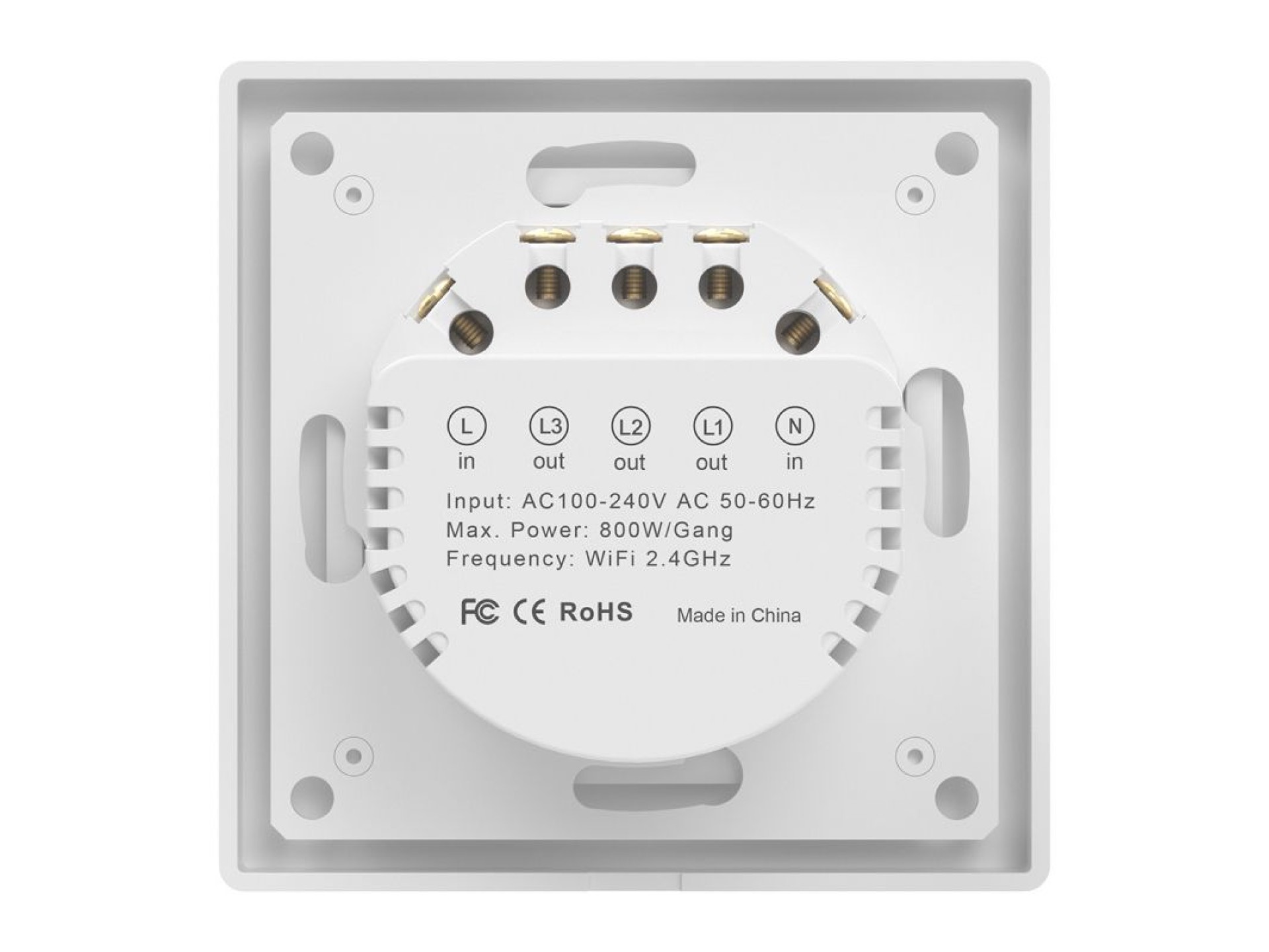 Interruptor de luz táctil WiFi Avatto TS20-EU-W3