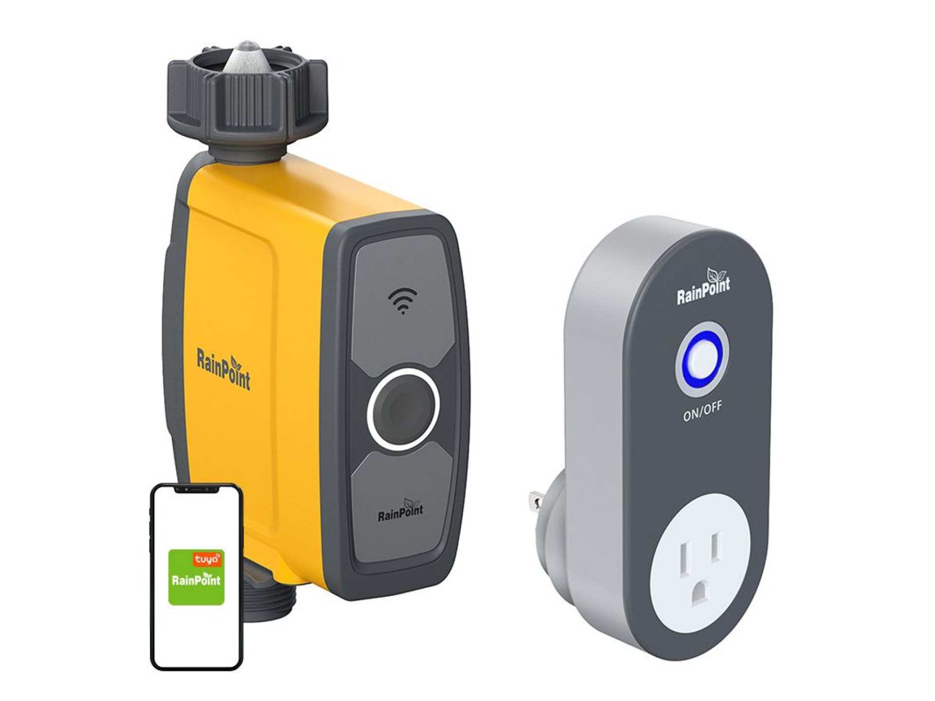 Controlador de riego RainPoint de 1 zona con aplicación