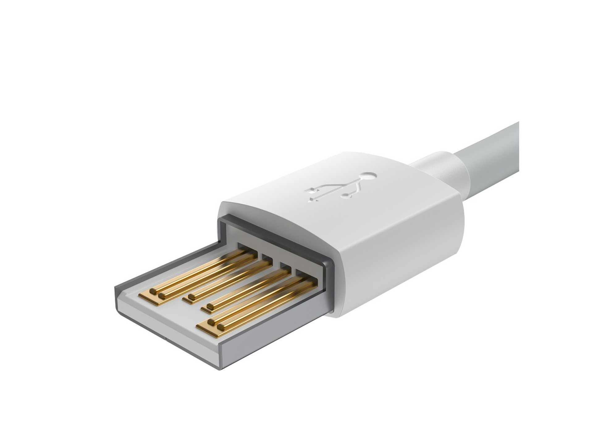 Baseus cable Simple Wisdom USB - Lightning 1,5 m 2,4A white 2 pcs