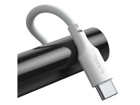 Cable Baseus Simple Wisdom USB - USB-C 1,5 m 5A blanco 2 uds Cable Baseus Simple Wisdom USB - USB-C 1,5 m 5A blanco 2 uds