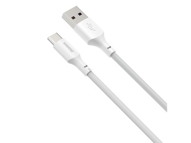 Cable Baseus Simple Wisdom USB - USB-C 1,5 m 5A blanco 2 uds