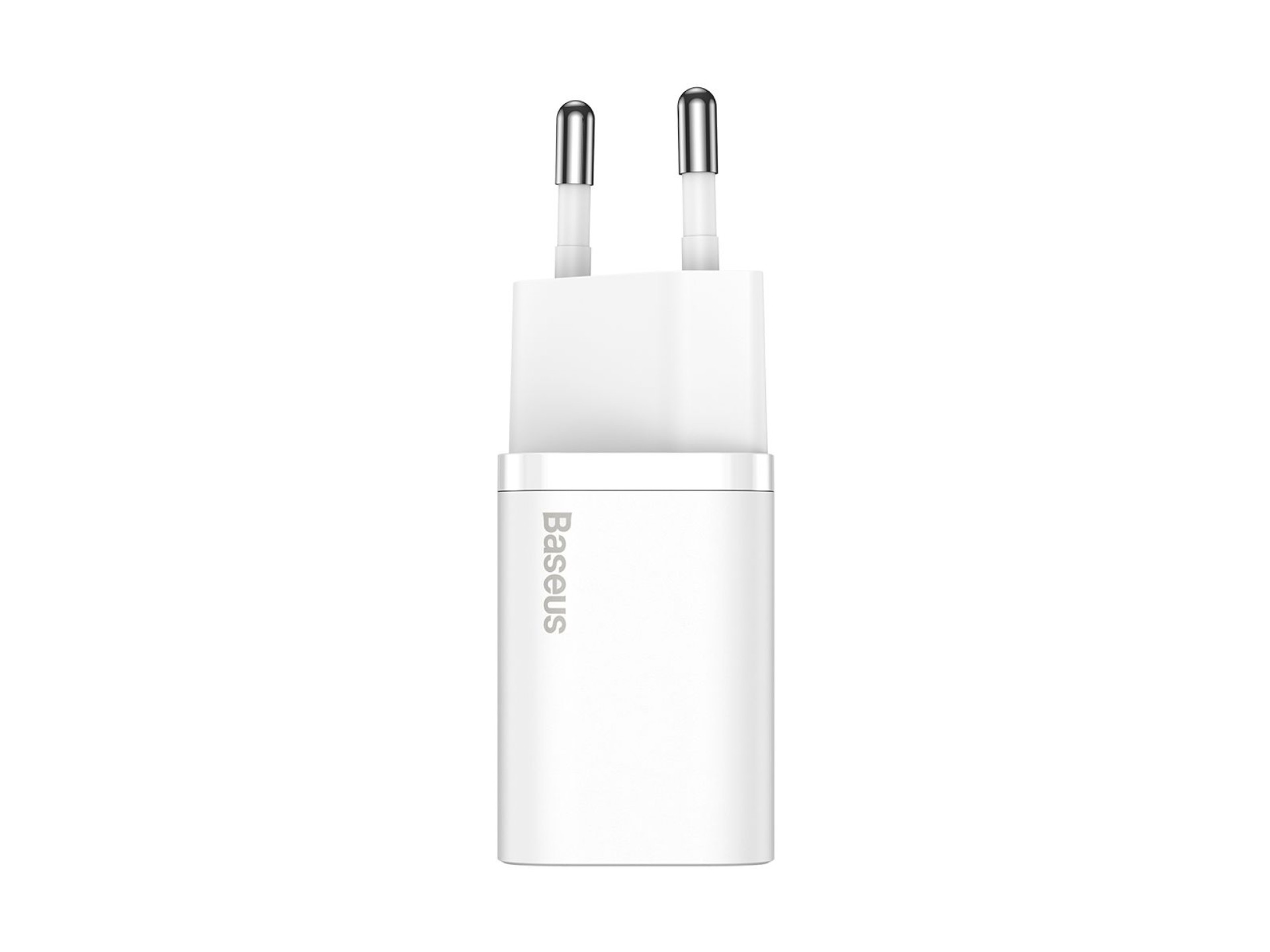 Cargador de pared Baseus Super Si PD 20W 1x USB-C blanco + cable USB-C - Lightning