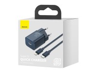 Baseus wall charger Super Si PD 20W 1x USB-C blue + USB-C - Lightning cable