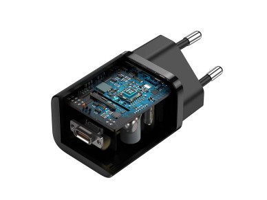 Cargador de pared Baseus Super Si PD 25W 1x USB-C negro + cable USB-C
