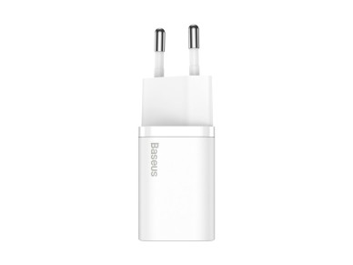 Cargador de pared Baseus Super Si PD 25W 1x USB-C blanco + cable USB-C