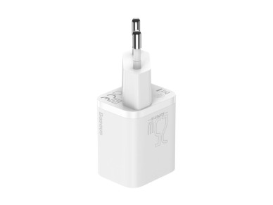 Cargador de pared Baseus Super Si PD 25W 1x USB-C blanco + cable USB-C