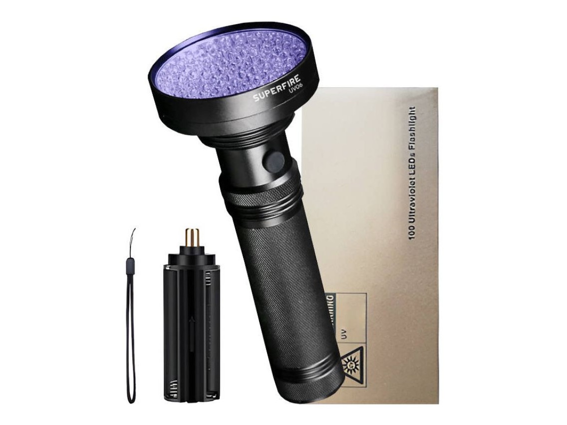 Linterna ultravioleta Superfire UV06, 395 nm