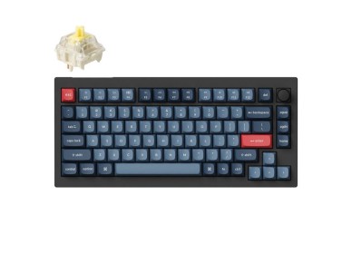 Keychron V1 Max RGB Banana Switch Wireless Mechanical Keyboard (Black) [V1M-D4].