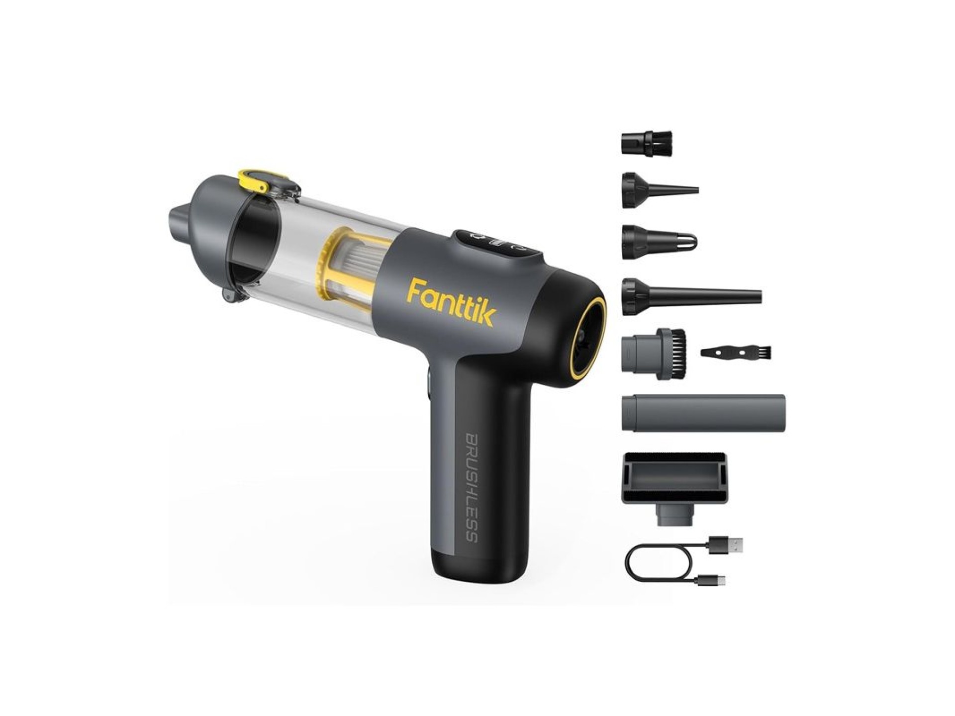 Aspirador de pó portátil sem fio para carro Fanttik Slim V9 Mix